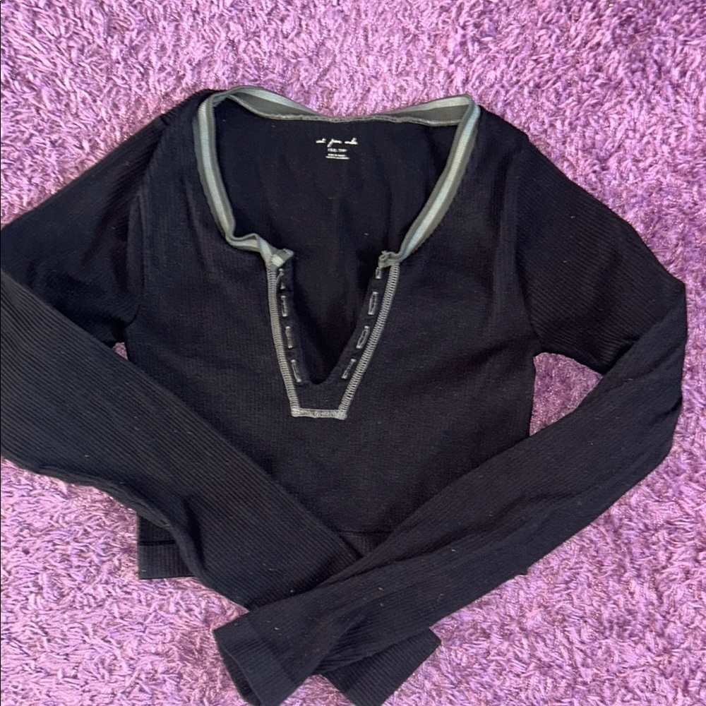 Black Long Sleeve Top Urban Outfitters